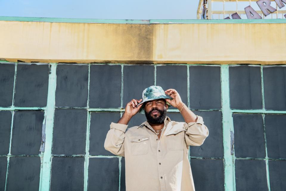 Designer Marquise Miller at his studio in DLTA on Monday, Feb. 14, 2022 in Los Angeles, CA.