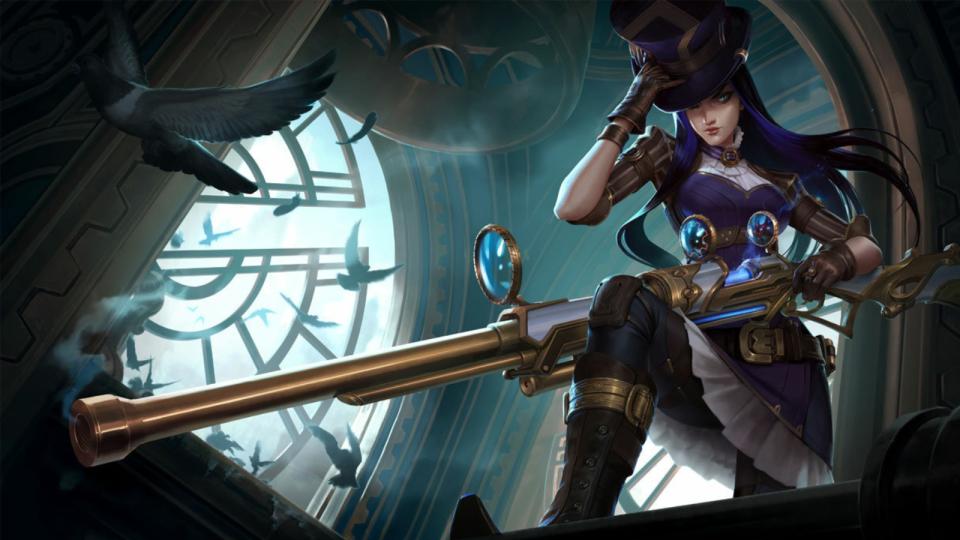 Deft wants Caitlyn to get a Worlds 2022 DRX skin. Caitlyn is the most banned champion at Wor(Photo: Riot Games)