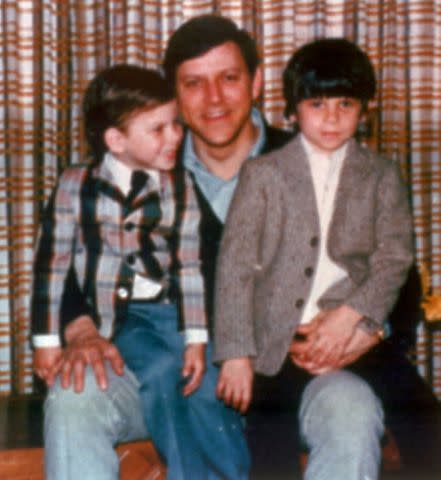 Los Angeles Times/AP Lyle and Erik Menendez with their father Jose Menendez.