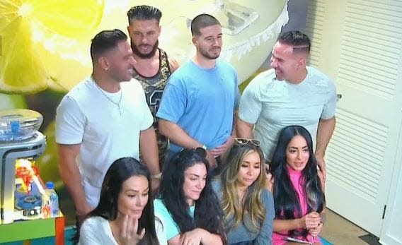 Cast members of "Jersey Shore Family Vacation" on the Oct. 26 episode on MTV.