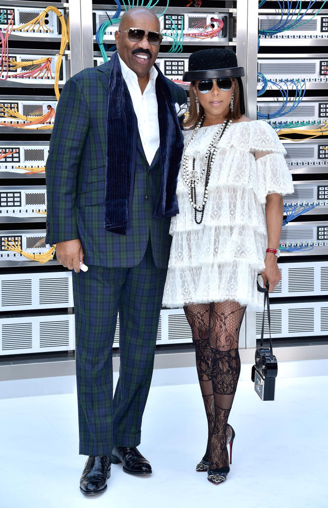 Steve Harvey and His Wife Marjorie Elaine Harvey Are the Low-Key Style  Stars of Fashion Week