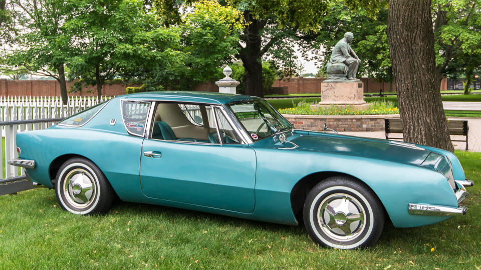 DEARBORN, MI/USA - JUNE 20, 2015: A 1962 Studebaker Avanti car at The Henry Ford (THF) Motor Muster, held at Greenfield Village.