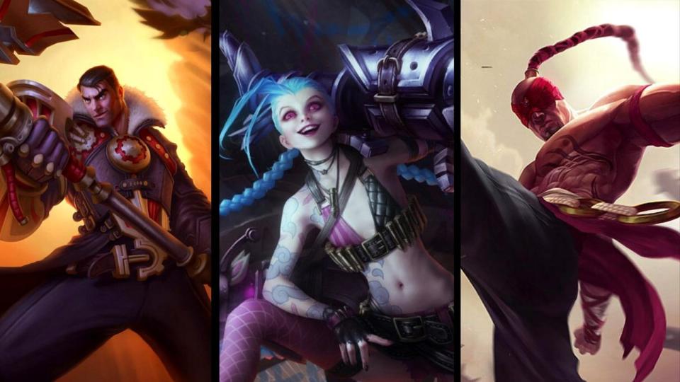 Jayce, Jinx, and Lee Sin are three of T1's favourite champions this season. (Photo: Riot Games)