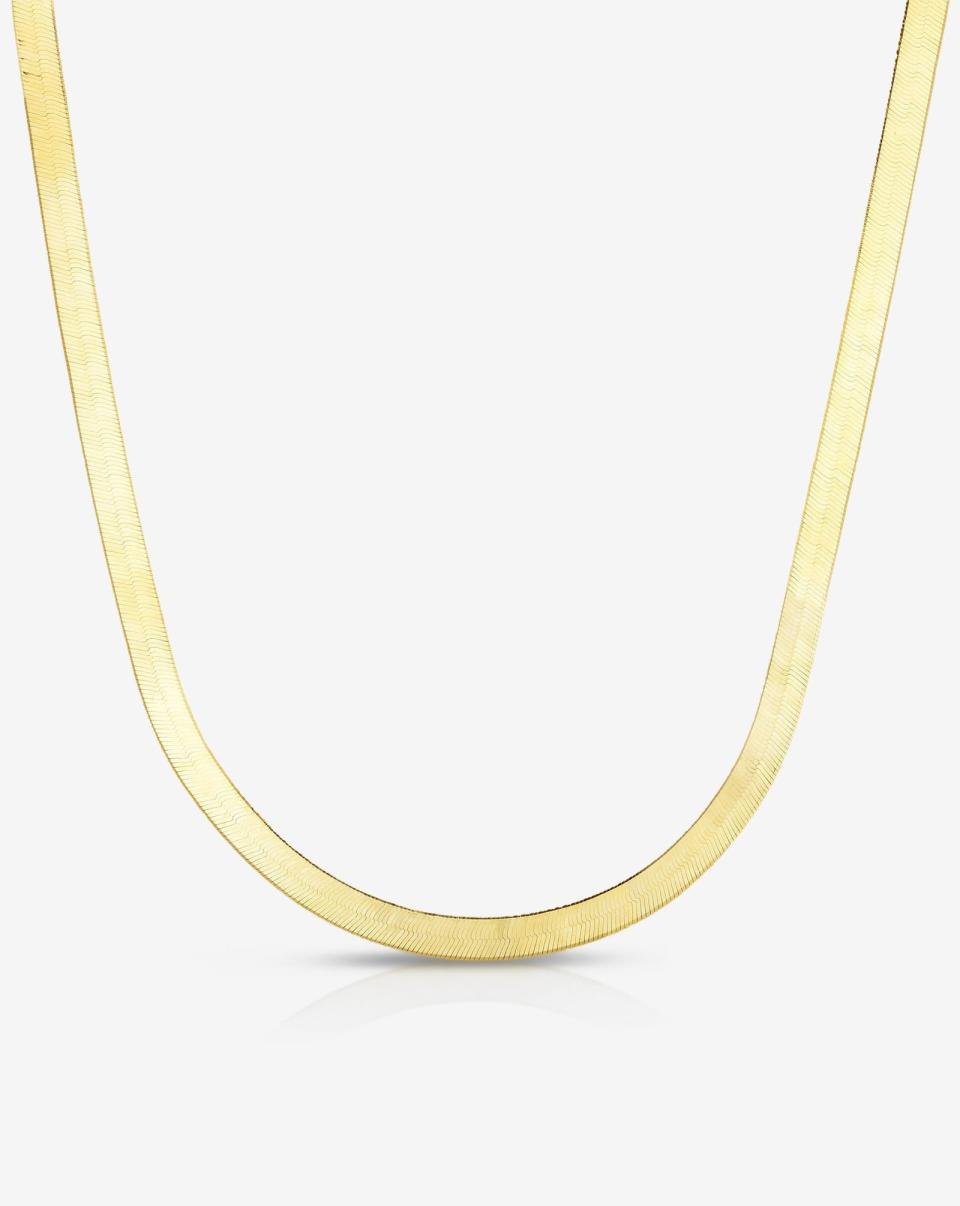 <p><a href="https://go.redirectingat.com?id=74968X1596630&url=https%3A%2F%2Fringconcierge.com%2Fcollections%2Ffine-jewelry%2Fproducts%2Fherringbone-chain-necklace%3Fvariant%3D29169076011096%26scroll%3Dtrue&sref=https%3A%2F%2Fwww.esquire.com%2Flifestyle%2Fg39178394%2Fanniversary-gifts-for-her-wife-girlfriend%2F" rel="nofollow noopener" target="_blank" data-ylk="slk:Shop Now;elm:context_link;itc:0;sec:content-canvas" class="link ">Shop Now</a></p><p>Herringbone Chain Necklace</p><p>ringconcierge.com</p><p>$798.00</p>
