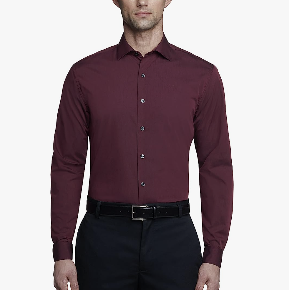 Kenneth Cole Unlisted Men's Dress Shirt Slim Fit Solid. (PHOTO: Amazon Singapore)