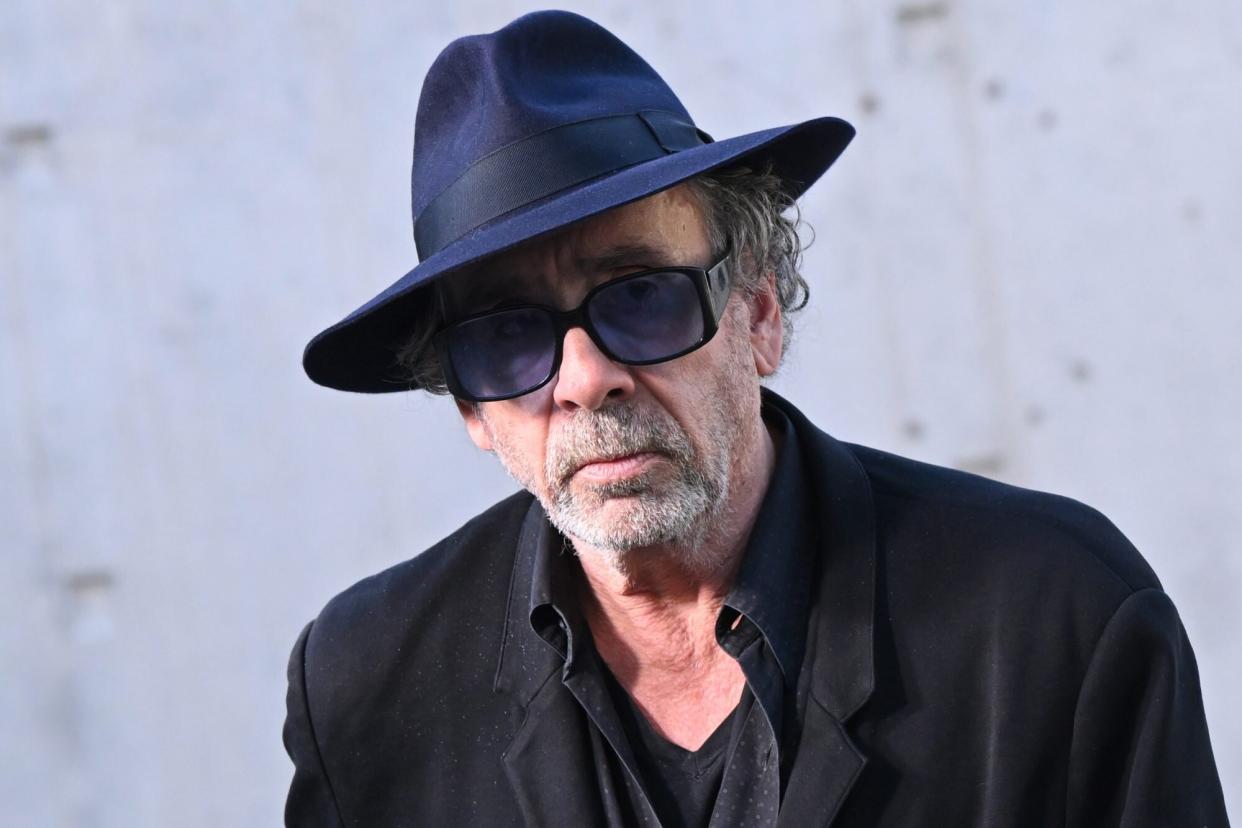 LYON, FRANCE - OCTOBER 22: Tim Burton attends the Re-production Of Silent Documentary Film Directed In 1895 By Late French Filmmaker Louis Lumiere during the 14th Film Festival Lumiere on October 22, 2022 in Lyon, France. (Photo by Stephane Cardinale - Corbis/Corbis via Getty Images)