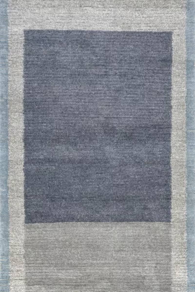 Grey Eugene Colorblocked Wool 5' x 8' Area Rug