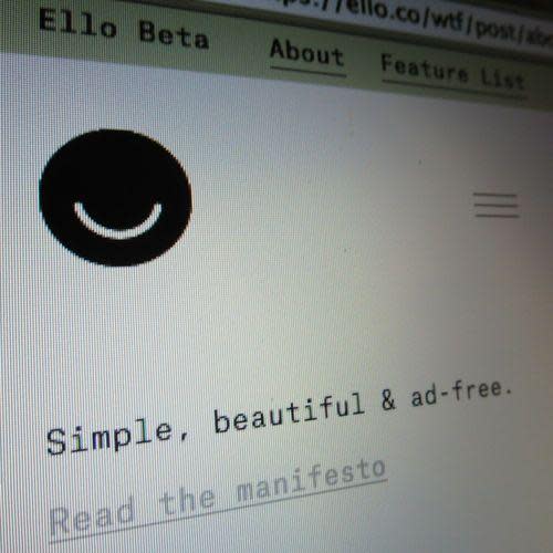 Ello beta screenshot