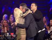 <p><strong>When:</strong> 2018</p><p><strong>What happened:</strong> When Blake Shelton won for Country Artist of 2018, <em>The Voice</em> host Carson started massaging his co-star's shoulders. While that was awkward enough, then Blake's fellow <em>The Voice</em> co-star and girlfriend, Gwen Stefani, gave him a kiss — which Carson then <a href="https://pagesix.com/video/a-thirsty-carson-daly-had-the-cringiest-moment-of-the-peoples-choice-awards/" rel="nofollow noopener" target="_blank" data-ylk="slk:decided to join in on;elm:context_link;itc:0;sec:content-canvas" class="link ">decided to join in on</a> like they're on the opening of <em>Friends</em>.</p>