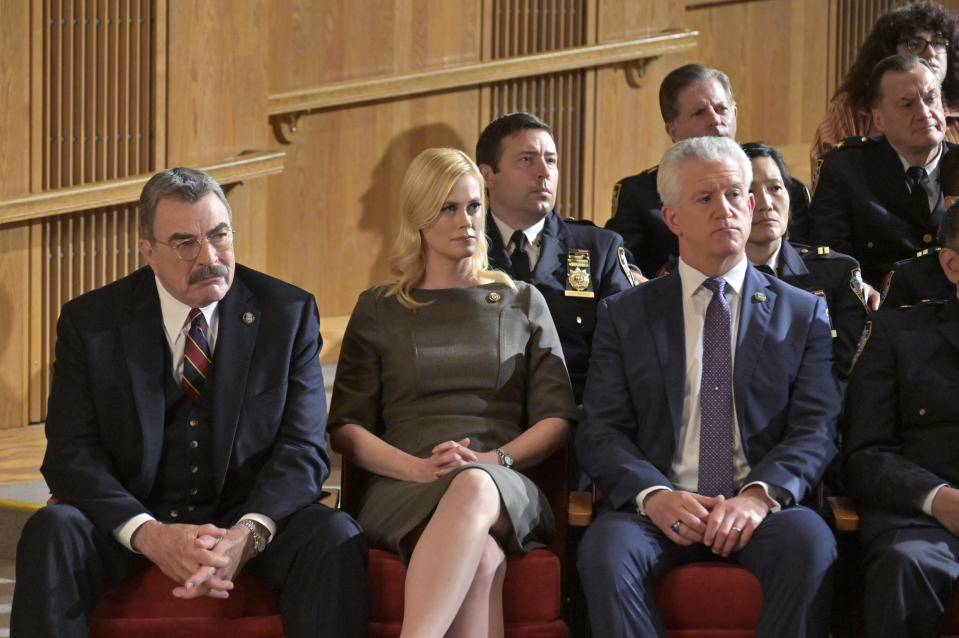 <span><span>Selleck, Hawk and Jbara, 'Blue Bloods 2010</span><br><span>MoviestillsDB</span></span>