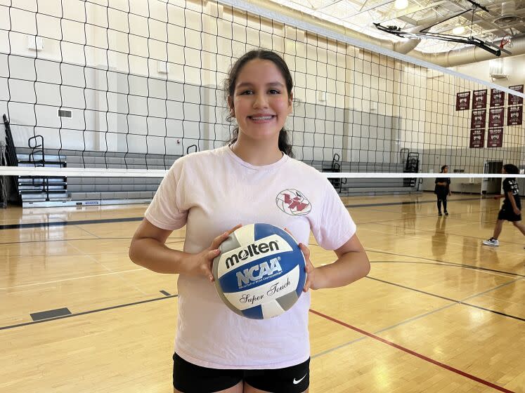 Van Nuys High volleyball captain Alyssa Islas poses for a photo.