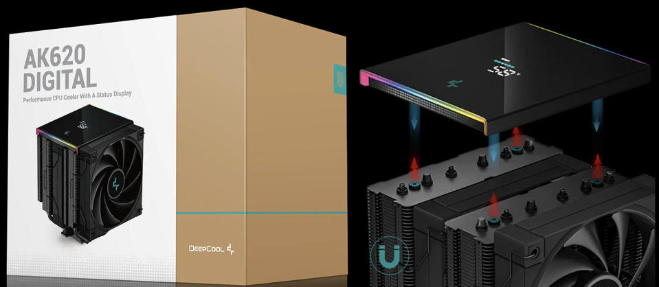 DeepCool CPU air coolers with digital displays