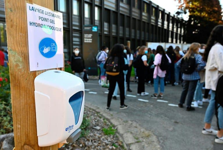 Rentrée dans un lycée à Rennes, le 1er septembre 2020 - Damien Meyer © 2019 AFP