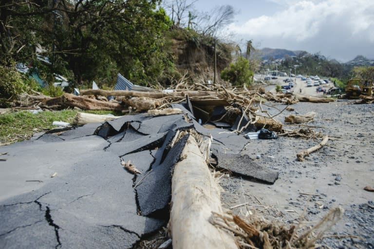 Hurricane Maria killed 15 people when it tore through the island as a Category Five storm, leaving its once-luscious green mountains stripped to dirt