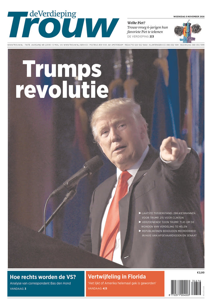 Newspapers around the world react to Donald Trump’s victory
