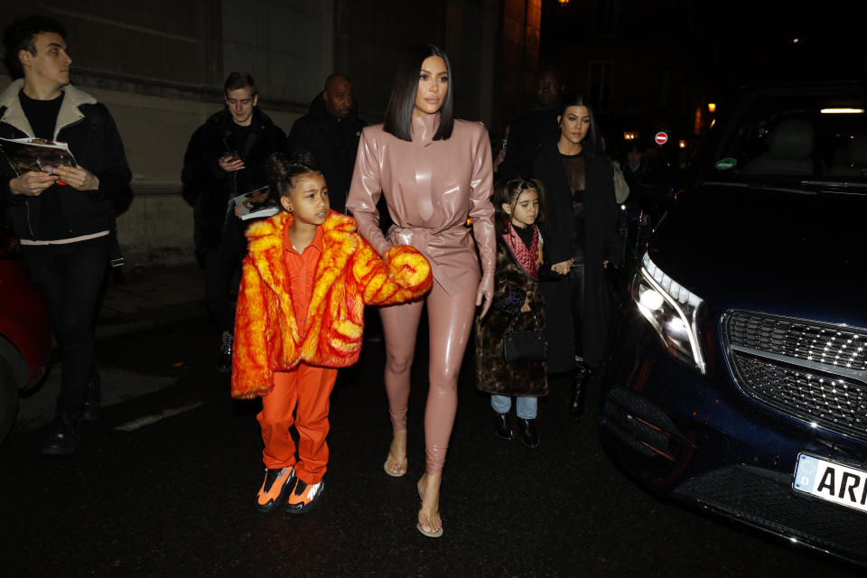 Kim Kardashian shares North West's latest sketches. (Photo: Mehdi Taamallah/NurPhoto via Getty Images)