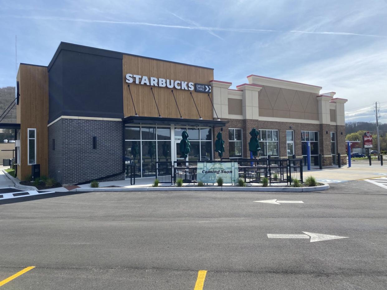 New Starbucks site to open soon in the Tops Plaza in Riverside.