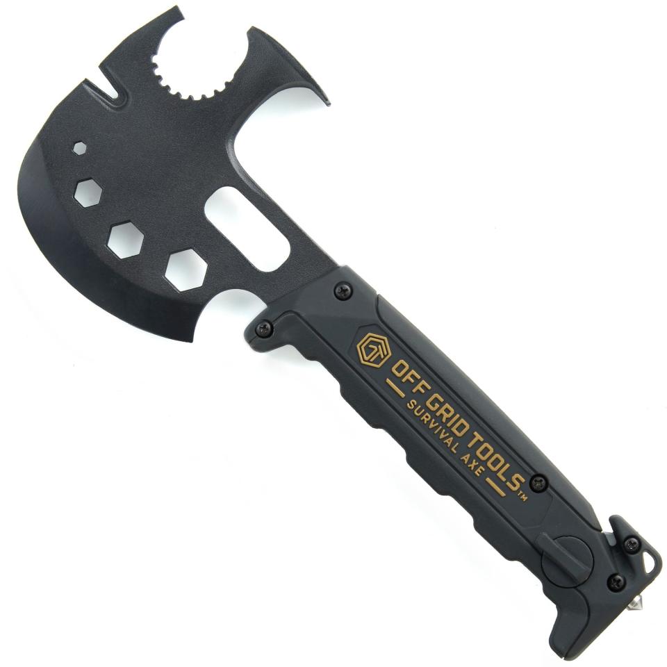 Survival Axe + 20-in-1 Multi-Tool + Milwaukee Blade