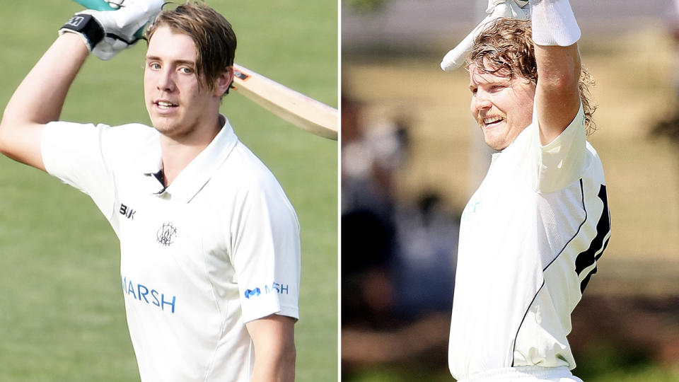 Cameron Green and Will Pucovski, pictured here in action in the Sheffield Shield.