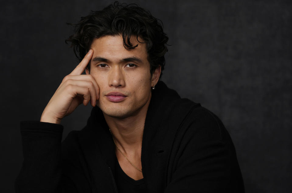 Charles Melton poses for a portrait on Monday, Nov. 20, 2023, in Los Angeles. Melton has been named one of The Associated Press' Breakthrough Entertainers of 2023. (AP Photo/Chris Pizzello)