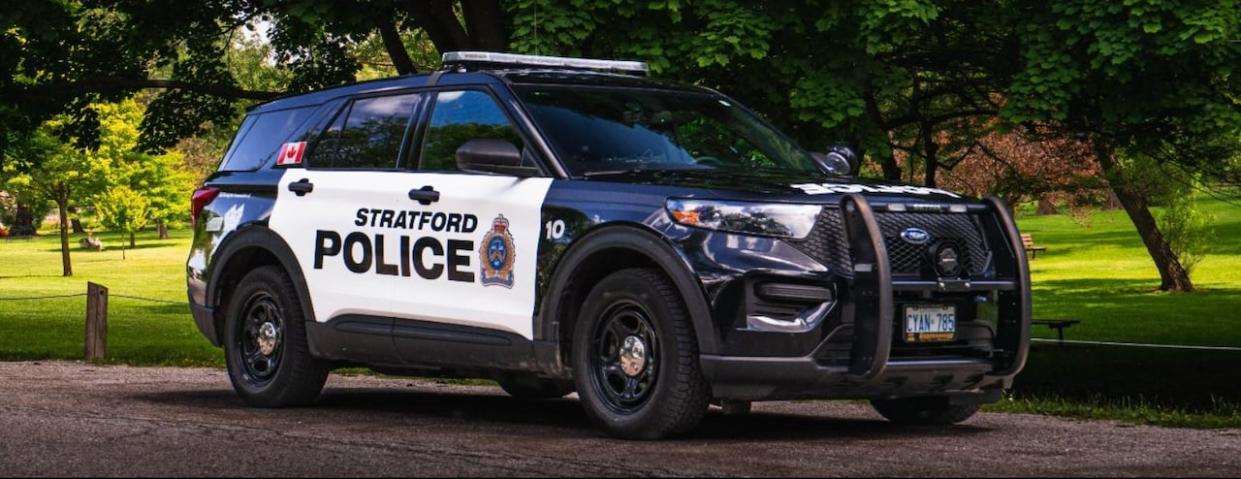 Stratford, Ont., police say two people have died and two were seriously injured after a shooting Thursday night that's been described as a dispute between neighbours. (Stratford Police Service/Twitter - image credit)