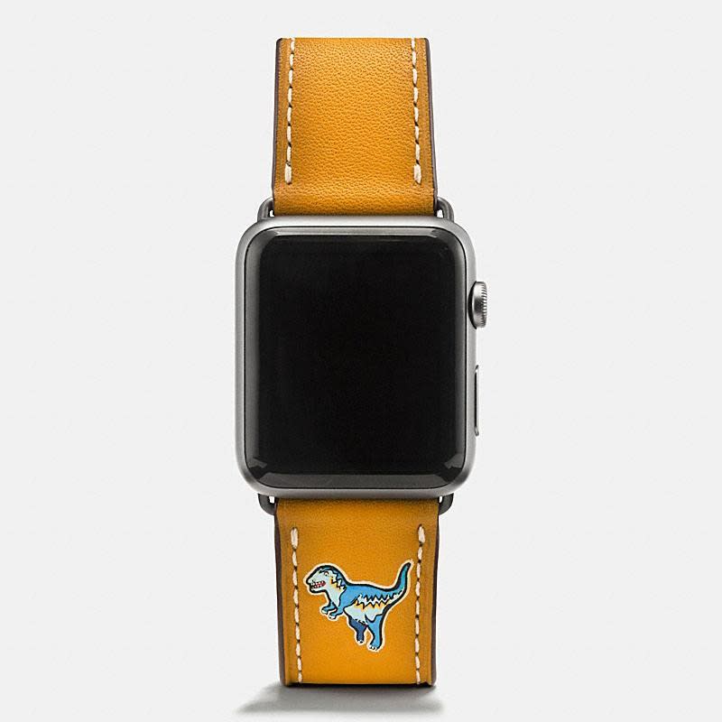 Rexy Leather Strap in Goldenrod
