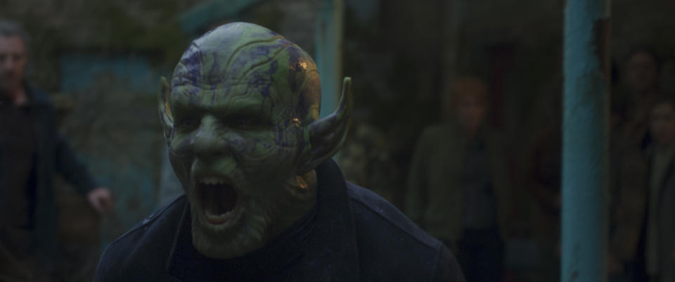 Kingsley Ben-Adir as Rebel Skrull leader Gravik in Marvel Studios' Secret Invasion, exclusively on Disney+. Photo courtesy of Marvel Studios. Â© 2022 MARVEL.