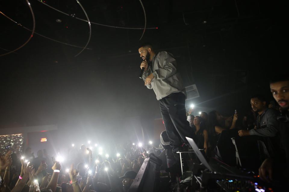 Drake Performs at DAER Nightclub at Hard Rock Hotel & Casino Atlantic City Sunday, Sept. 16, 2018.