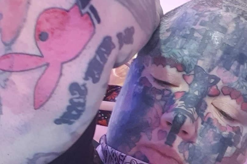 The mum has lost count of the number of her tattoos