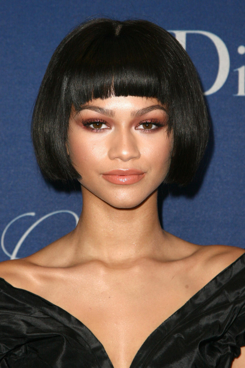 At the Princess Grace Awards Gala presented by Christian Dior Couture in Beverly Hills, Zendaya sported a razor sharp bob.