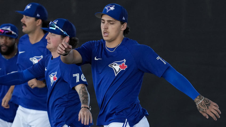 Ricky Tiedemann came as advertised in his Blue Jays spring training debut. (THE CANADIAN PRESS/Nathan Denette)