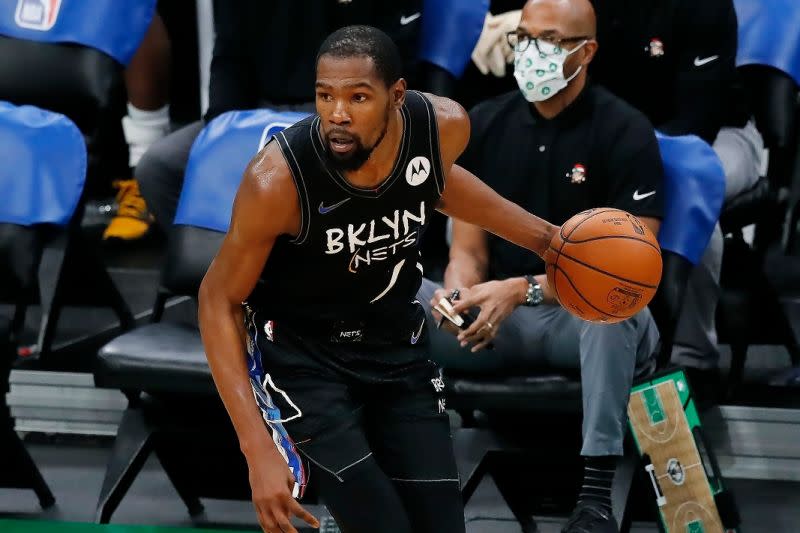 ▲籃網隊Kevin Durant（杜蘭特）。（圖／美聯社／達志影像）