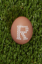 <p>It's easy to make a "cross-stitch" egg, and no, you don't have to be an artist to make it happen: Draw small x’s (to mimic cross-stitches) with a paint pen in the shape of an initial on natural or dyed eggs.</p><p><a class="link " href="https://www.amazon.com/Sharpie-Permanent-Paint-Marker-Point/dp/B00584Q1O2?tag=syn-yahoo-20&ascsubtag=%5Bartid%7C10050.g.1111%5Bsrc%7Cyahoo-us" rel="nofollow noopener" target="_blank" data-ylk="slk:SHOP WHITE PAINT PENS;elm:context_link;itc:0;sec:content-canvas">SHOP WHITE PAINT PENS</a></p>