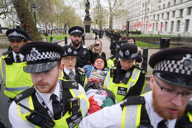 Red paint thrown over Ministry of Defence