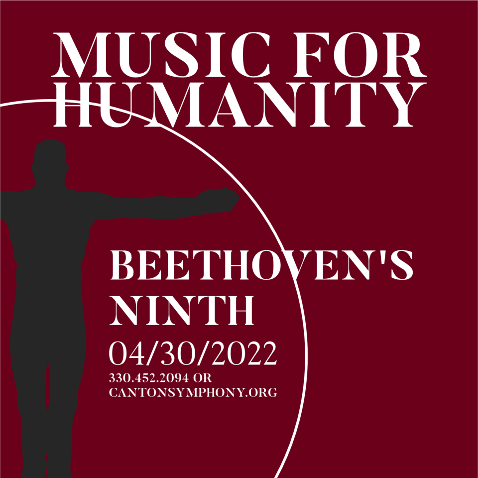 The Canton Symphony Orchestra will perform Beethoven's Ninth on Saturday night with a total of nearly 200 musicians. Tickets are available online or through the symphony box office.