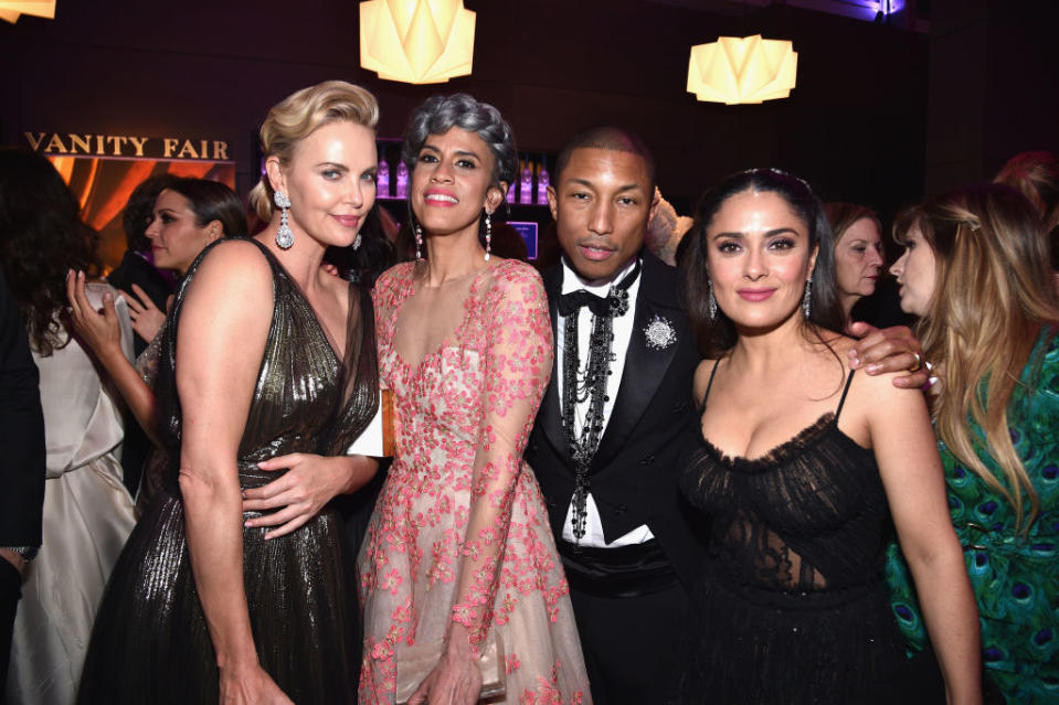 Charlize! Pharrell! Salma!