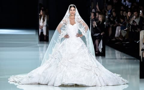 A couture gown by Ralph & Russo - Credit: Getty