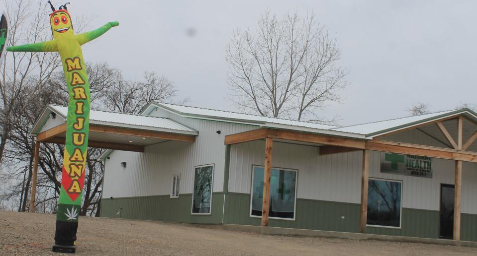 River Valley Natural Health, a medical marijuana dispensary, is one of 42 dispensaries in Sequoyah County, Oklahoma. Oklahomans vote on recreational marijuana on Tuesday, March 7, 2023.