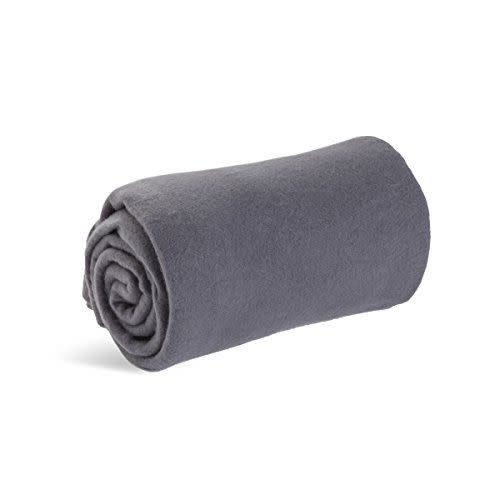 2) Cozy Soft Microfleece Travel Blanket