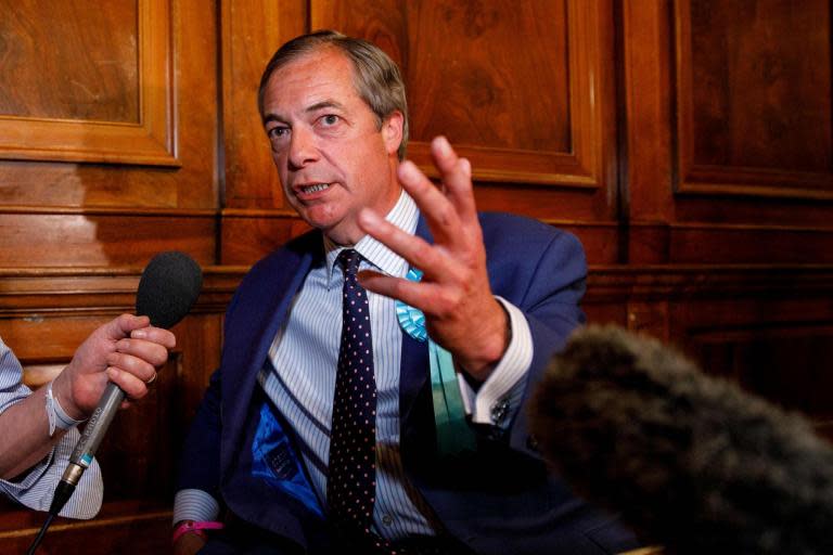 Nigel Farage, Jeremy Corbyn and other party leaders have their say as European election results roll in