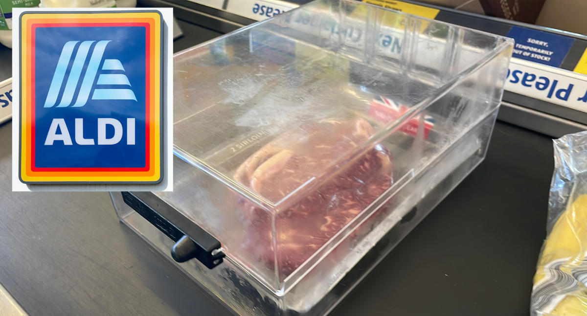 Aldi shoppers shocked as meat items locked up in 'security boxes