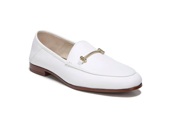 sam edelman, white loafers 