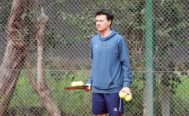 Guillermo Coria, capitán del equipo argentino de Copa Davis