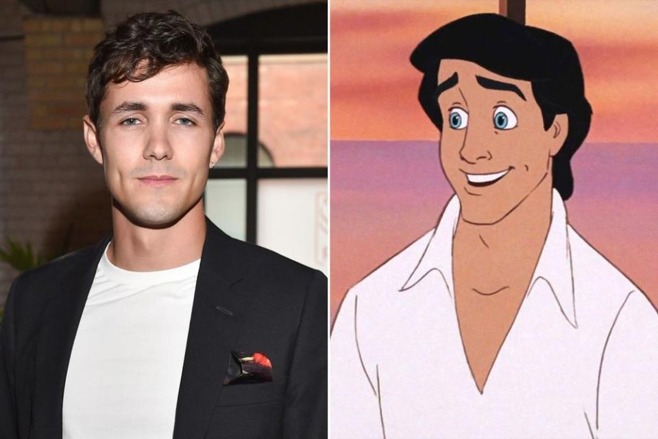 Jonah Hauer-King and Prince Eric | Ernesto Distefano/Getty; Disney