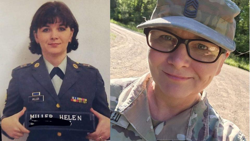 Master Sgt. Helen Miller of Joint Force Headquarters Public Affairs in Lansing is the first woman to have 40 years of service all of it as a member the Michigan Army National Guard as of October 2023.