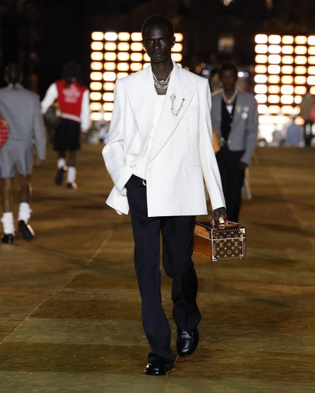 Pharrell Delivers a Pop Culture Moment at Louis Vuitton