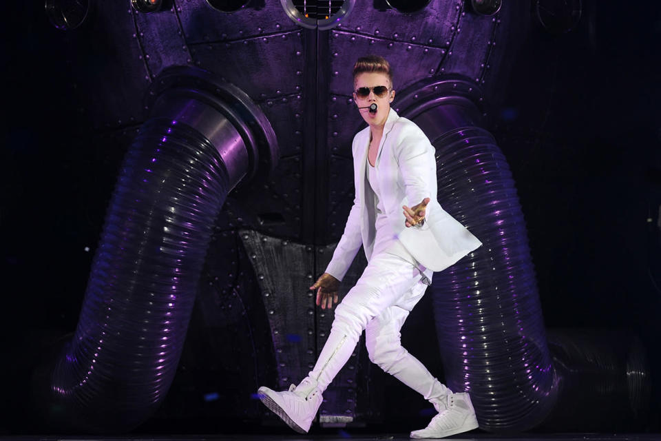 <b>10. Justin Bieber - $15,944,293.10</b><br><br>Justin Bieber performs during the ' I Believe Tour " at the American Airlines Arena in Miami, Florida.