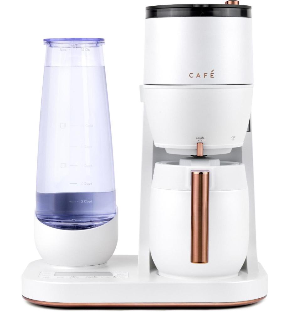 <p><a href="https://www.cafeappliances.com/appliance/Cafe-Specialty-Grind-and-Brew-Coffee-Maker-with-Thermal-Carafe-C7CGAAS4TW3" rel="nofollow noopener" target="_blank" data-ylk="slk:Shop Now;elm:context_link;itc:0;sec:content-canvas" class="link ">Shop Now</a></p><p>Grind and Brew Coffee Maker</p><p>Cafe Appliances</p><p>$279.00</p><span class="copyright">Cafe Appliances</span>