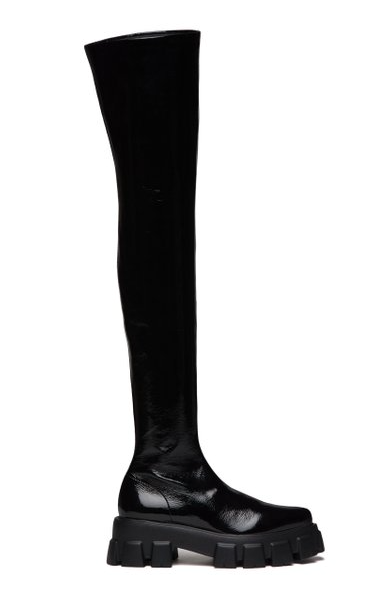 Patent Leather Over-the-Knee Boot