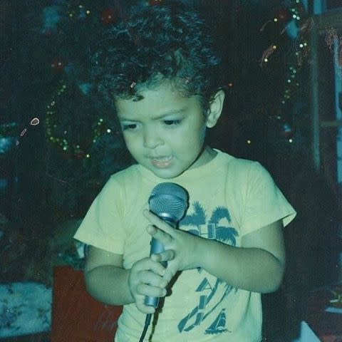 <p>Bruno Mars Instagram</p> Bruno Mars as a kid.